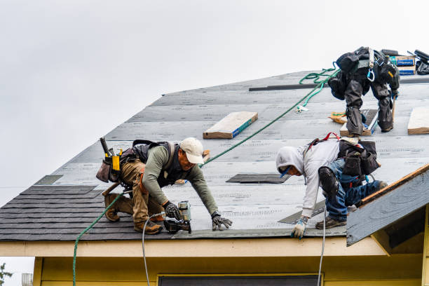 Professional Metal Roofing technician working in Belchertown, MA